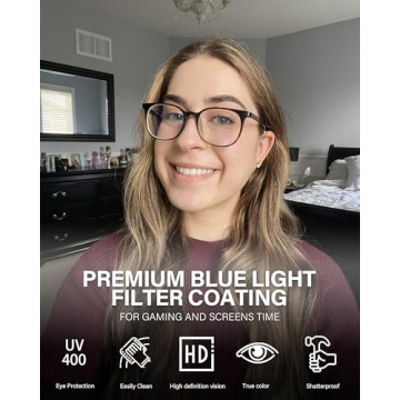 Stylish ANRRI Blue Light Blocking Glasses for Screen Protection