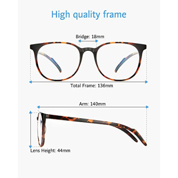 Stylish ANRRI Blue Light Blocking Glasses for Screen Protection