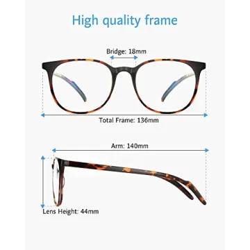 Stylish ANRRI Blue Light Blocking Glasses for Screen Protection