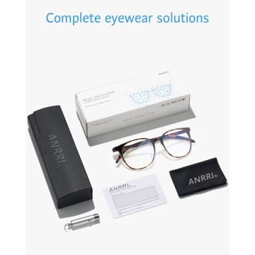Stylish ANRRI Blue Light Blocking Glasses for Screen Protection