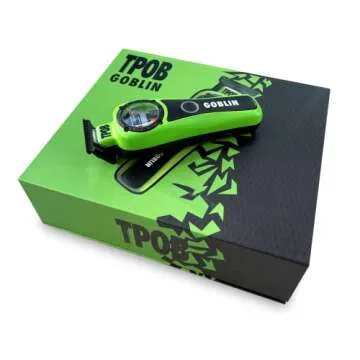 TPOB Goblin Professional Hair Trimmer - Superpowered 11000 RPM Whisper Quiet Barber Trimmer, Black Diamond Carbon DLC Fade Blade for The Closest Haircut and Beard Trims (Trimmer)