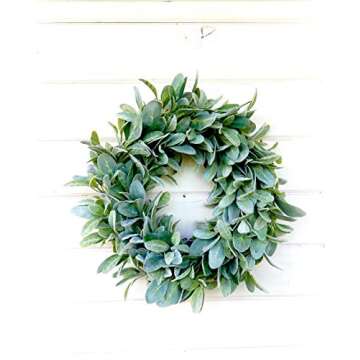 Farmhouse Wreath, Lambs Ear Wreath, Farmhouse Decor, Fall Wreath, Winter Wreath, Spring Wreath, Summer Wreath, Christmas Wreath, Year Round Wreath, Door Decor