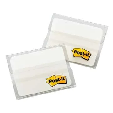 Post-it Tabs for Organizing Workspace - 12 Writable Tabs