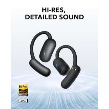 Soundcore AeroFit 2 by Anker,Open-Ear Headphones,Adjustable Ear Hooks, Snug Fit,Rich Bass, Hi-Res Wireless Audio,42H Play, Bluetooth 5.4,Wireless Charging, IP55, AI Clear Calls(Renewed)