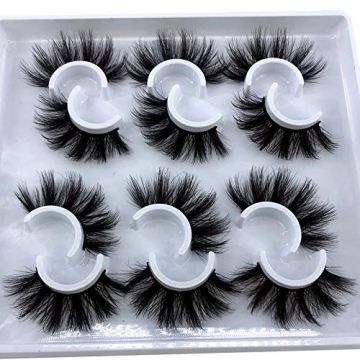 Dramatic 25mm Fluffy False Eyelashes for Glam Looks