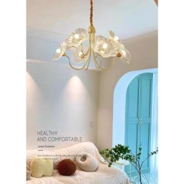 Stylish JIASHIN Modern Nordic 6-Light Chandelier