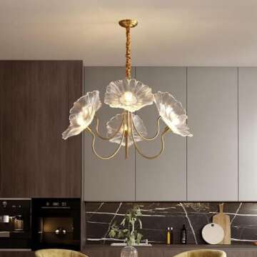 Stylish JIASHIN Modern Nordic 6-Light Chandelier
