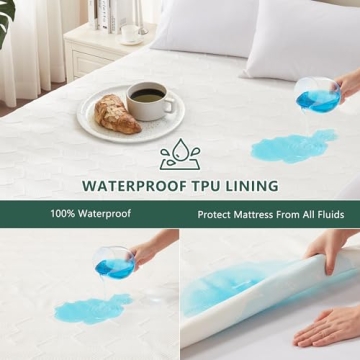 Waterproof Mattress Protector Bamboo Rayon 3D Air Fabric