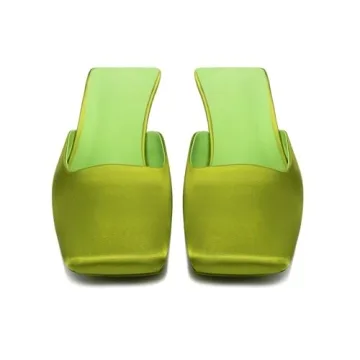 Fuazuzu Satin Kitten Heels Mules for Elegant Comfort