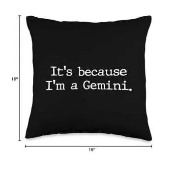 Gemini Horoscope Astrology Throw Pillow for All Ages