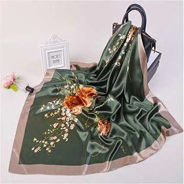 Vimate Silk Bandana Scarf for Women – 35" Stylish Accessory