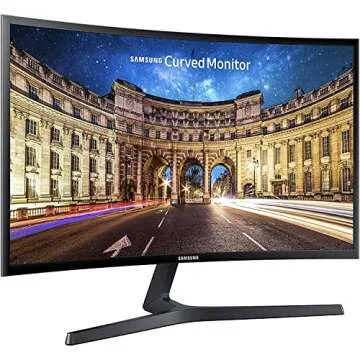 SAMSUNG 23.5” CF396 Curved Computer Monitor, AMD FreeSync for Advanced Gaming, 4ms Response Time, ...
