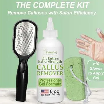 Ultimate Callus Remover Kit with Gel, File & Pumice Stone
