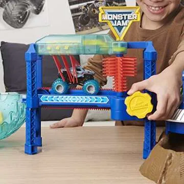 Megalodon Monster Wash Playset with Color-Changing Truck for Kids