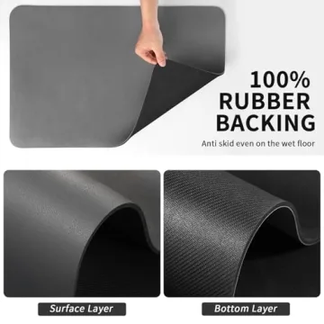 HotLive Coffee Mat for Countertops and Pets Stylish Drainage