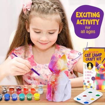 LAOESE Cat Lamp Kit - Fun Painting for Kids 6-12