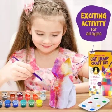 LAOESE Cat Lamp Kit - Fun Painting for Kids 6-12