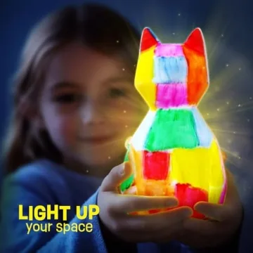 LAOESE Cat Lamp Kit - Fun Painting for Kids 6-12