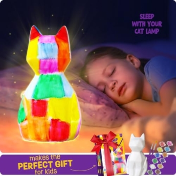 LAOESE Cat Lamp Kit - Fun Painting for Kids 6-12