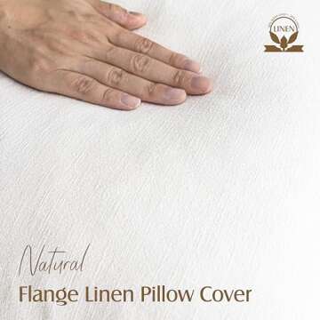 Foindtower Pack of 2, Decorative Linen Soild Throw Pillow Covers Soft Accent Lumbar Cushion Case Boh...