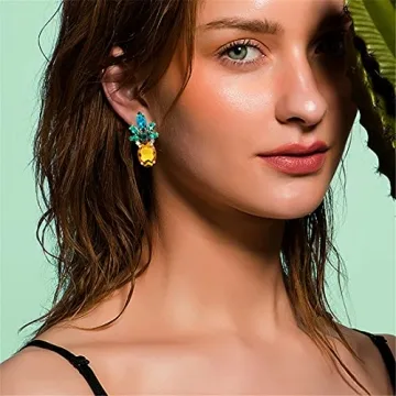 Stylish Pineapple Earrings Jewelry Gifts for Women