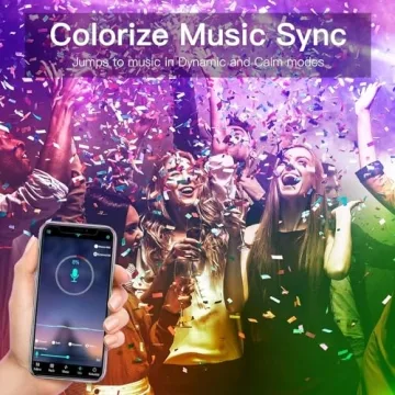 ANDOHAI 100ft LED Color Changing Lights for Home