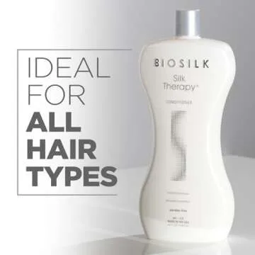 BioSilk Silk Therapy Conditioner, Moisturizes & Conditions Hair For Incredible Shine, Sulfate, Paraben, & Cruelty-Free, 34 Oz
