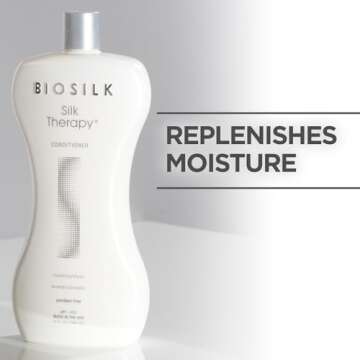 BioSilk Silk Therapy Conditioner, Moisturizes & Conditions Hair For Incredible Shine, Sulfate, Paraben, & Cruelty-Free, 34 Oz