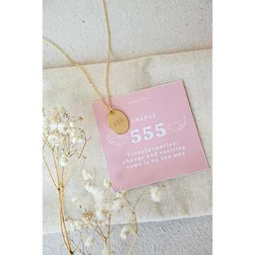 Personalized Angel Number Necklace 888, Engraved Spiritual Jewelry