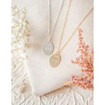 Angel Number Necklace 888 Custom Spiritual Jewelry