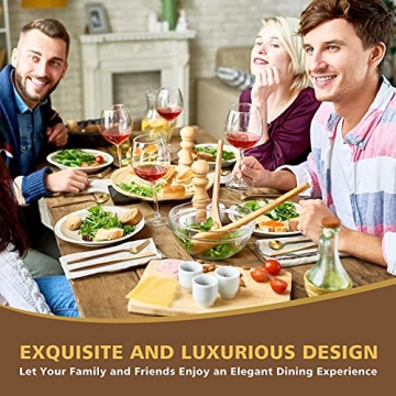 Oliviola 40-Piece Matte Gold Silverware Set for 8