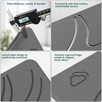 DREAVIO Quick Dry Stone Bath Mat - Super Absorbent Diatomaceous Mat