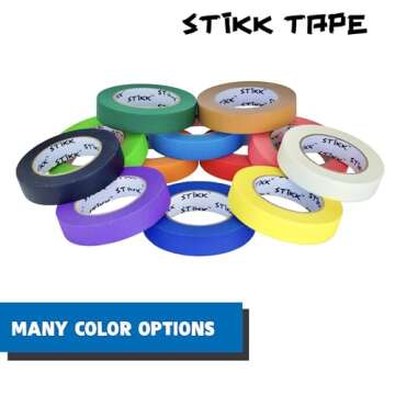 STIKK Painters Tape - 3pk Aqua Sky Light Blue Painter Tape - 1 inch x 60 yards - Paint Tape for Painting, Edges, Trim, Ceilings - Masking Tape for DIY Paint Projects - Residue-Free Painting Tape