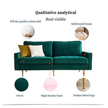 Stylish Danxee Velvet Sofa Couch for Modern Living Spaces