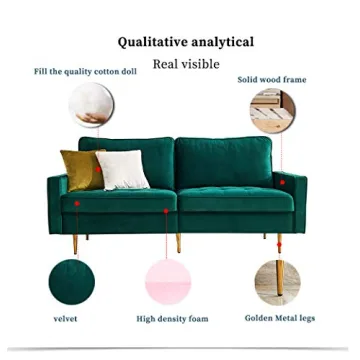 Stylish Danxee Velvet Sofa Couch for Modern Living Spaces