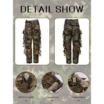 Women Camouflage Pants Camo Print Cargo Sweatpants High Waist Patchwork Straight Casual Long Trousers