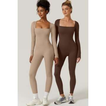 Stylish Plus Size Jumpsuit with Square Neck Design by QINSEN