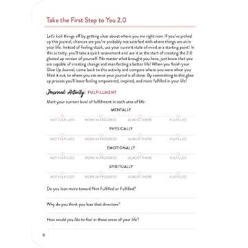 Glow Up Journal for Goal-Setting and Inspiration