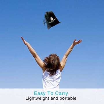 AMADAFAYA Sandfree Beach Blanket，Waterproof Sandproof Beach Mat 79''×83''for 3-7 Adults, Oversized Large Portable Lightweight Pocket Picnic Blanket,Outdoor Blanket for Travel, Camping, Hiking