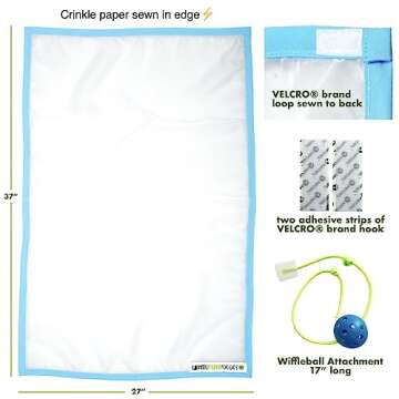 Sheer Fun, Cat Toy, Renews Old Toys, Engages Hunting Instincts, Made in USA, Ball, Versatile, Quiet,...