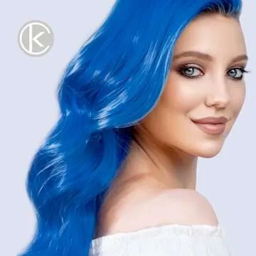 Keracolor Clenditioner BLUE Hair Dye - Semi Permanent Hair Color Depositing Conditioner, Cruelty-free, 12 Fl. Oz.