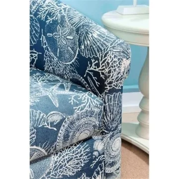 Stylish Coastal Swivel Club Chair Set for Small Spaces