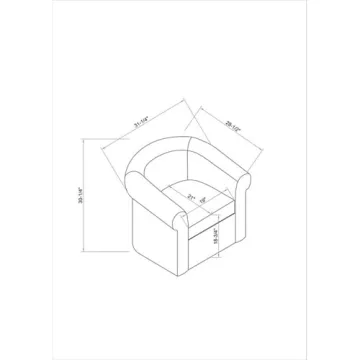 Stylish Coastal Swivel Club Chair Set for Small Spaces