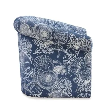 Stylish Coastal Swivel Club Chair Set for Small Spaces