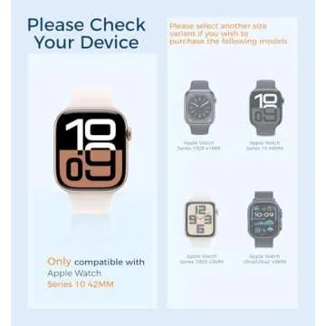 AK JOHN Apple Watch Screen Protector 2 Pack Easy Install