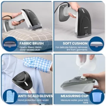 Efficient Handheld Fabric Steamer - Fast & Powerful Steam Remover