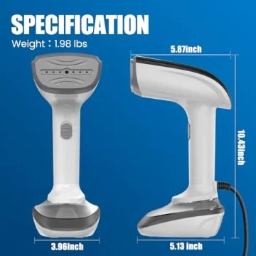Efficient Handheld Fabric Steamer - Fast & Powerful Steam Remover