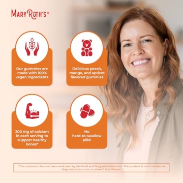 MaryRuth Calcium Gummies Vegan Bone Support Treats