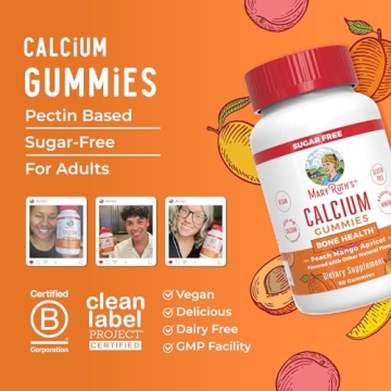 MaryRuth Calcium Gummies Vegan Bone Support Treats