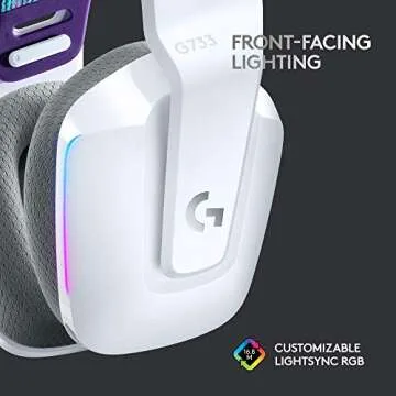 Logitech G733 Wireless Headset with RGB Lighting and Blue VO!CE